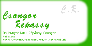 csongor repassy business card